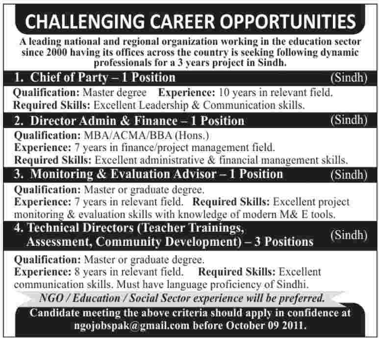 Career Opportunites in the Education Sector