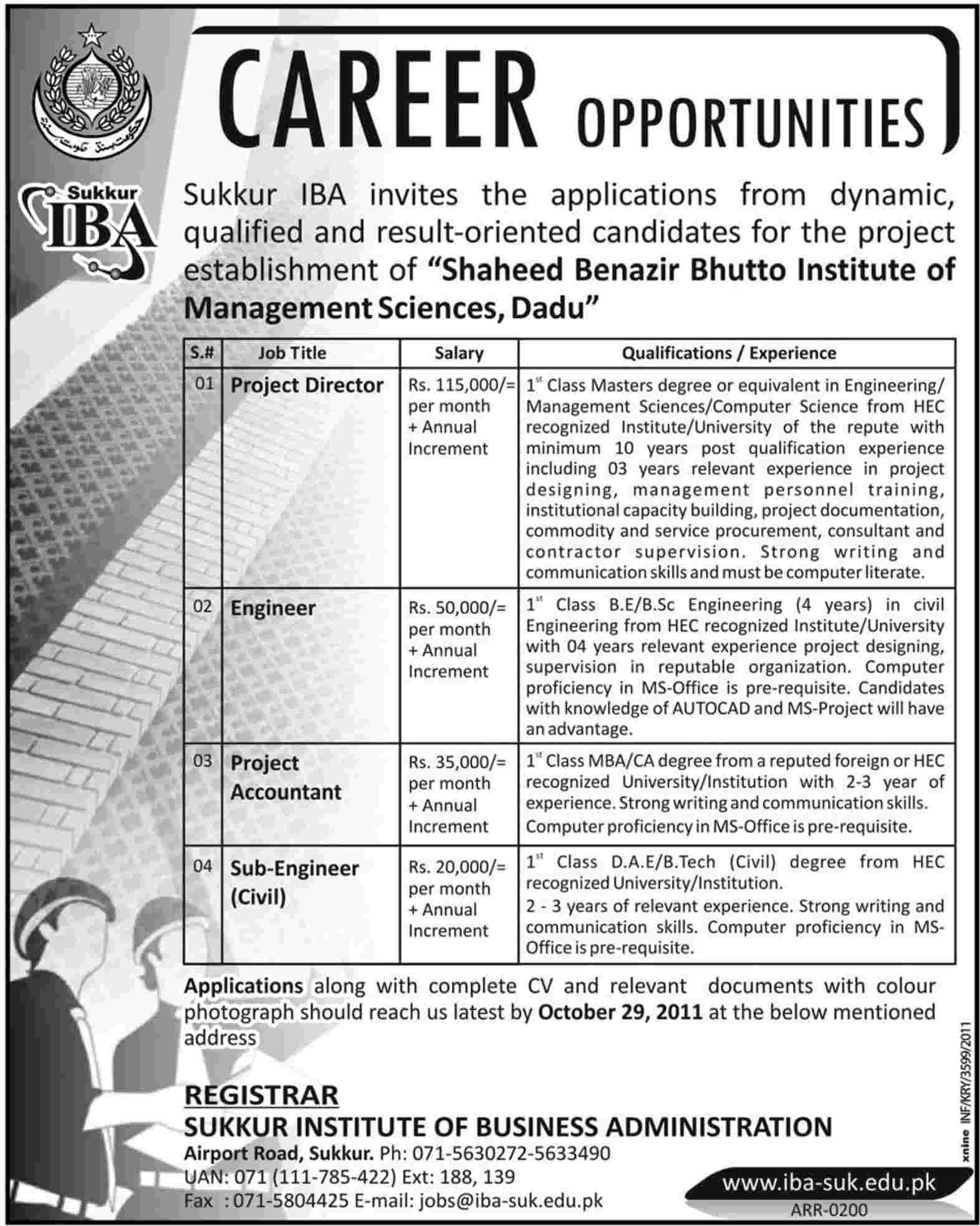 IBA Sukkar Job Opportunities