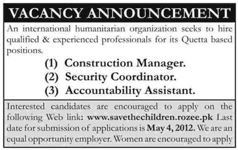 International Humanitarian Organization Jobs