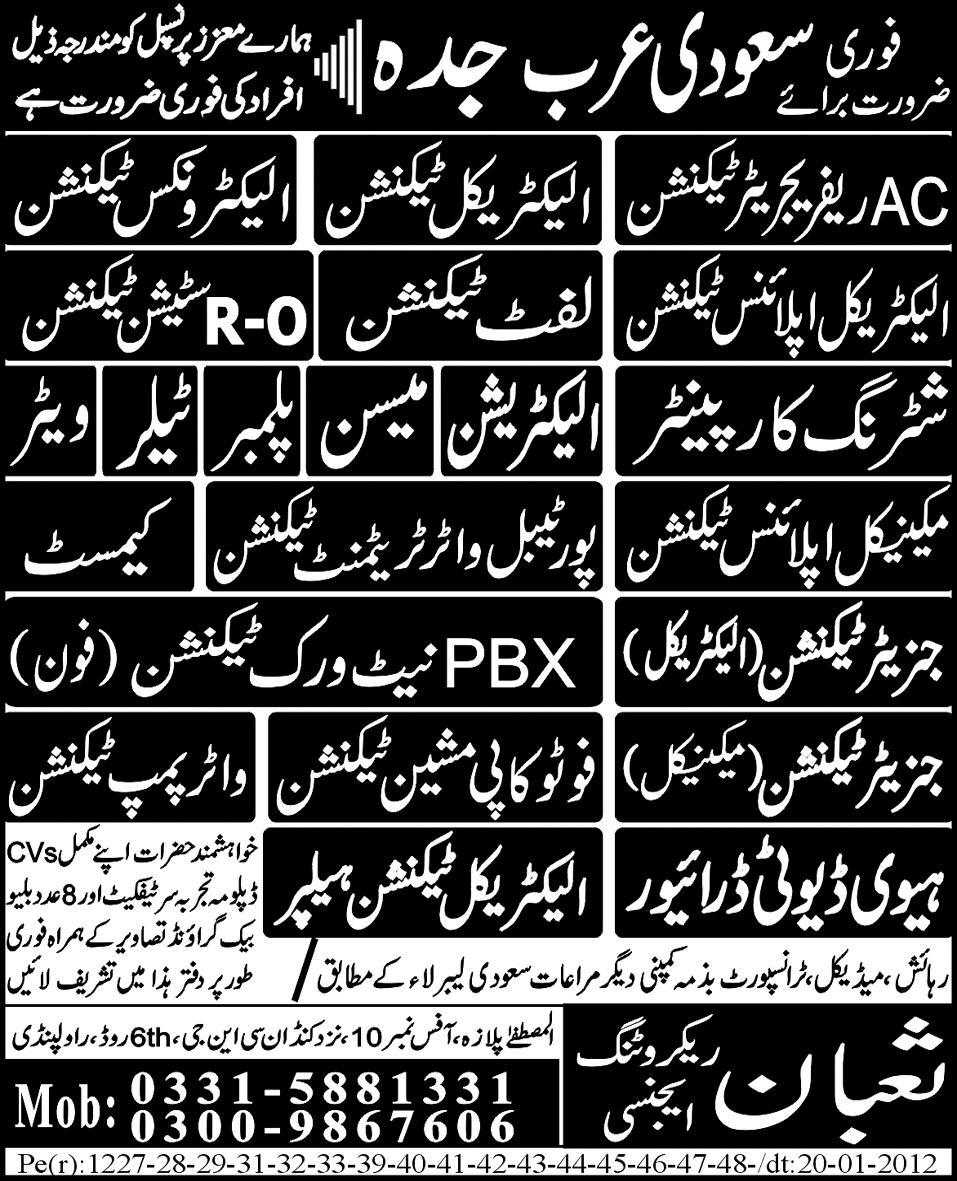 Jobs in Jeddah, Saudi Arabia