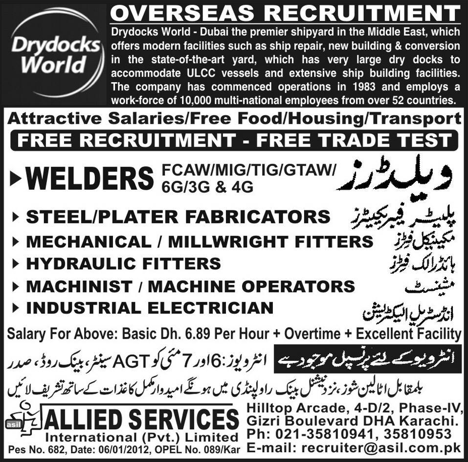 Mechanical and Electrical jobs in Dubai