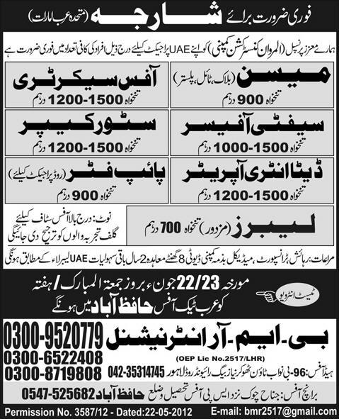 Data Entry Operator and Technical Staff Required