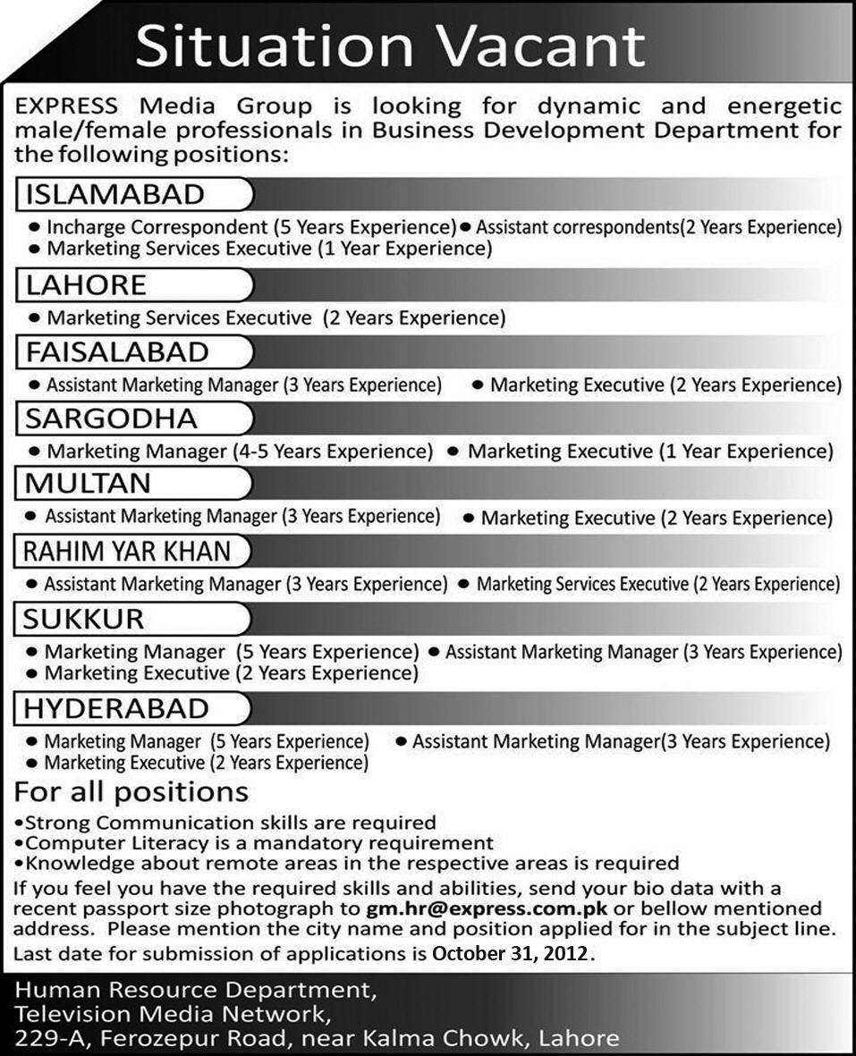 Jobs in Express Media Group
