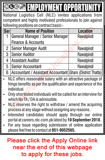 NLC Jobs August 2018 Apply Online Auditors, Accountants & Others Latest