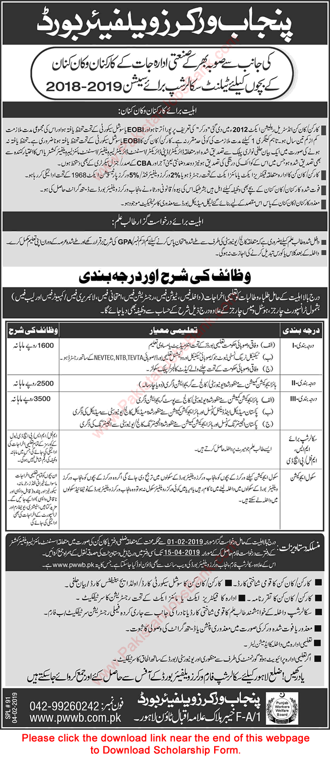 Workers welfare board peshawar jobs 2013