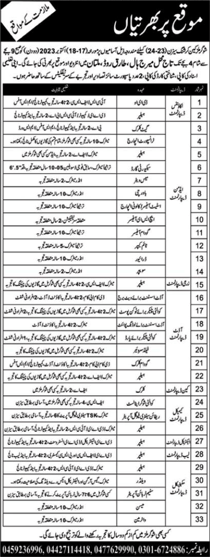 Sugar Mill Jobs in Multan 2023 October Helpers, Audit Assistants & Others Latest