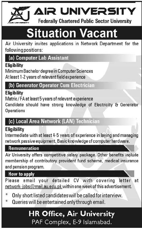 Air University Required Staff