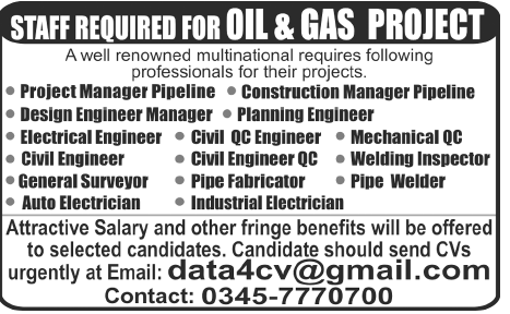 Staff Required for Oil and Gas Project