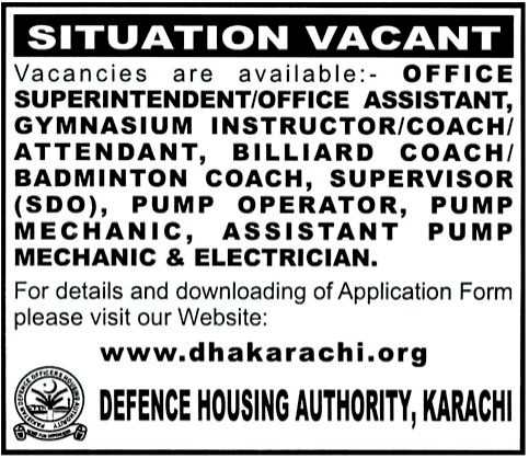 DHA Karachi Jobs Opportunity