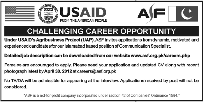 USAID's Agribusiness Project (UAP) Jobs