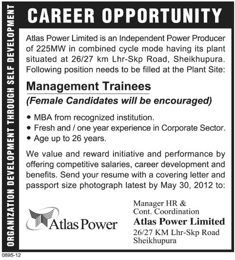 Management Trainees Required