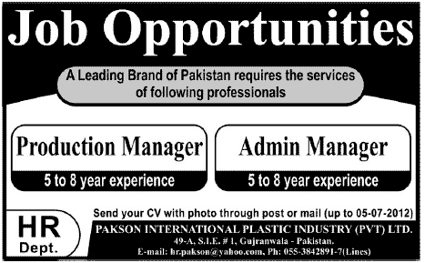 Managerial Staff Required for a Business