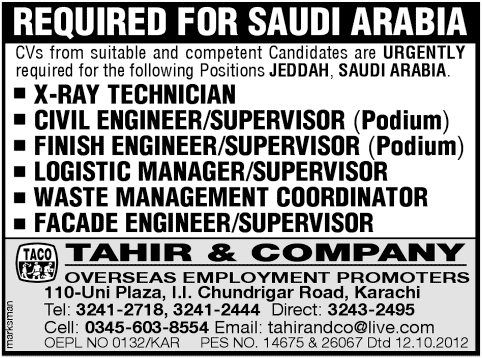 Jobs in Jeddah, Saudi Arabia
