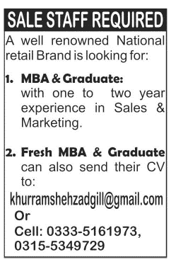 Sales and Marketing Jobs
