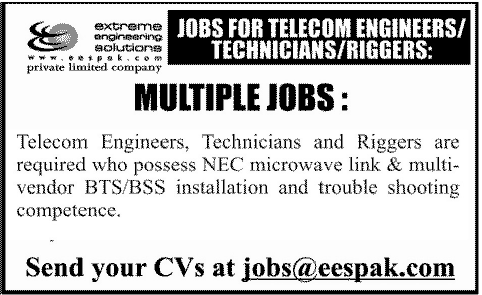 Telecom Engineers, Technicians & Riggers Jobs at Extreme Engineering Solutions (EES)
