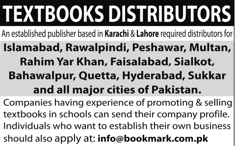 A Publishing Company Requires Textbooks Distributors