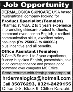 Dermalogica Skincare Needs Product Specialist & Office Assistant