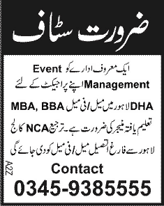 Managers Jobs in Event Management