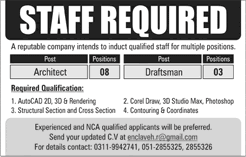 Architect / Draftsman Jobs in Islamabad / Rawalpindi 2017 November Latest