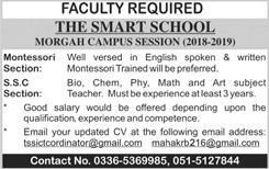 The Smart School Rawalpindi Jobs 2018 January Teachers at Morgah Campus Latest