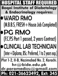 Baqai Institute of Diabetology and Endocrinology Karachi Jobs May 2018 Medical Officers & Others Latest