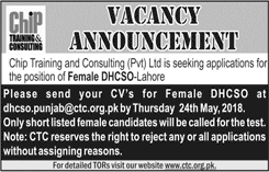 Chip Training and Consulting Lahore Jobs 2018 May for District Health Communication Support Officer Latest