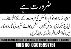 Sales & Other Jobs in Lahore May 2020 Latest