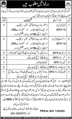 Women Development Department Quetta Jobs 2023 May Naib Qasid, Drivers & Others Latest