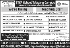 STEP School Talagang Campus Jobs 2024 Teachers & Others Latest