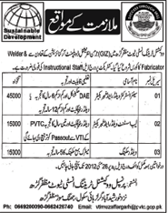 Instructors required at Vocational Training Institute