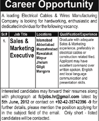 Marketing Executives Required in Multiple Cities of Pakistan