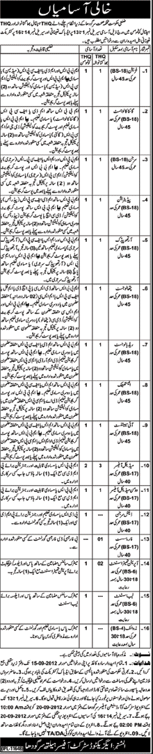 District Government Health Department of Sarghoda Requires Medical Doctors at THQs (Government Job)
