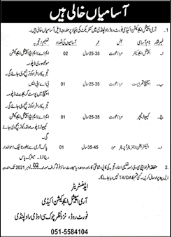 Army Special Education Academy Rawalpindi Jobs 2021 October Special Educators & Others Latest