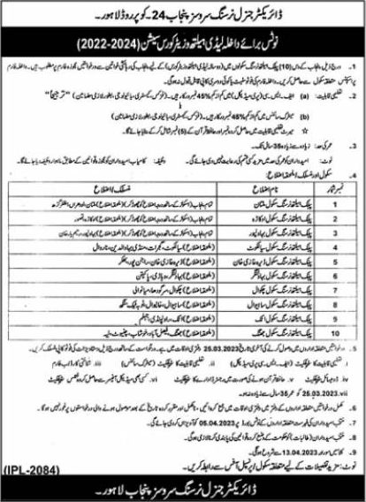 Lady Health Visitor Free Courses in Punjab 2023 March Directorate General Nursing Services Latest