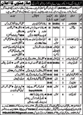Army Housing Directorate Karachi Job 2023 October Security Guards & Others Latest