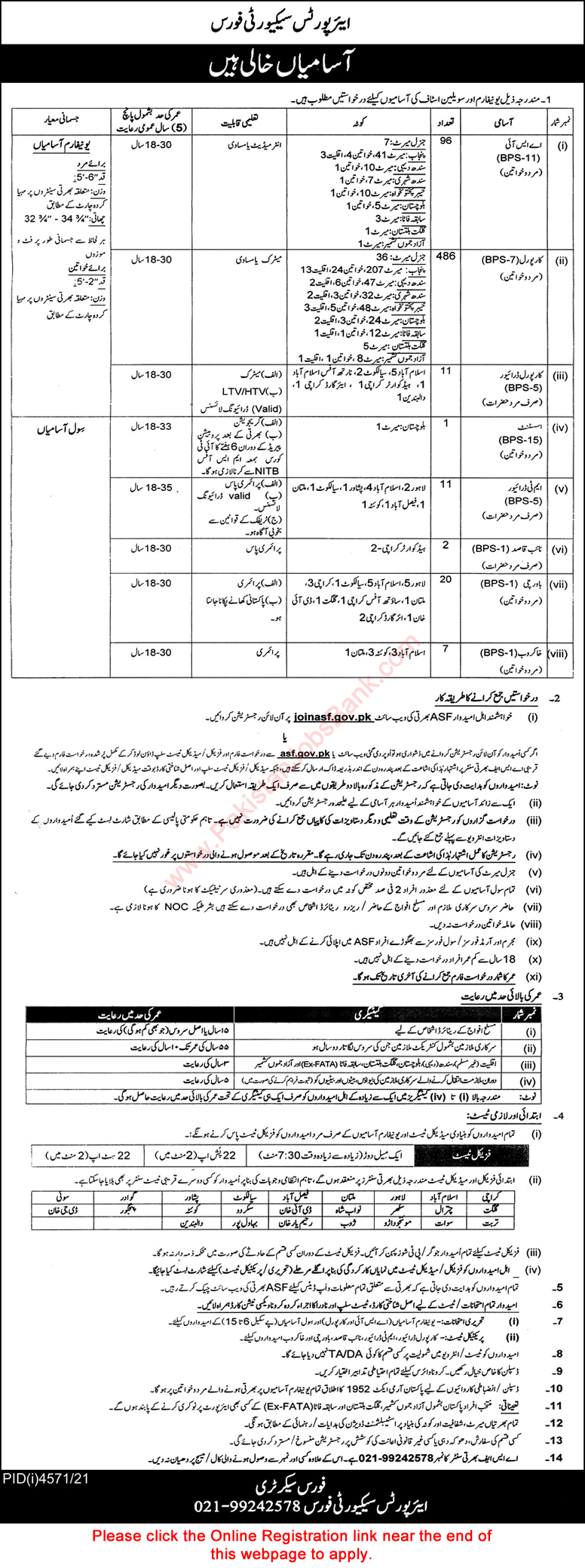 ASF Jobs 2022 Online Apply Corporals, ASI & Others Airport Security Force Latest / New