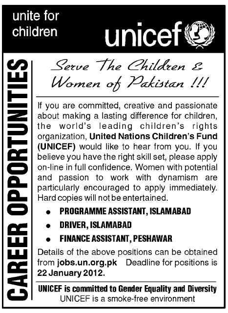 UNICEF Jobs Opportunities