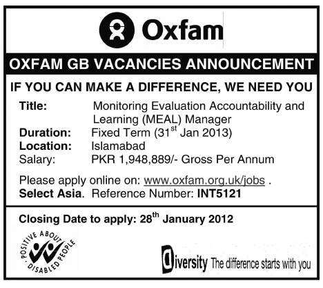 Oxfam Job Opportunities