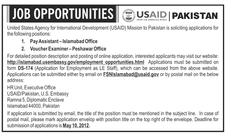 United States Agency for International Development (USAID) Jobs
