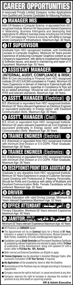 ICCBS University of Karachi Jobs 2020 Trainee Engineers, Drivers, Attendants & Others Latest