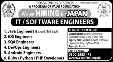 IT / Software Engineer Jobs in Japan 2023 November Overseas Employment Services Latest