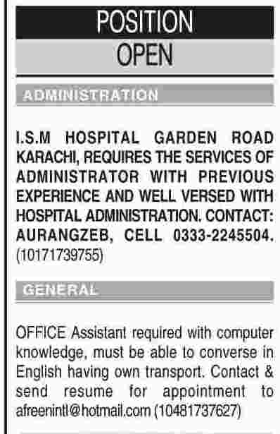 Misc. Jobs in Dawn Classified