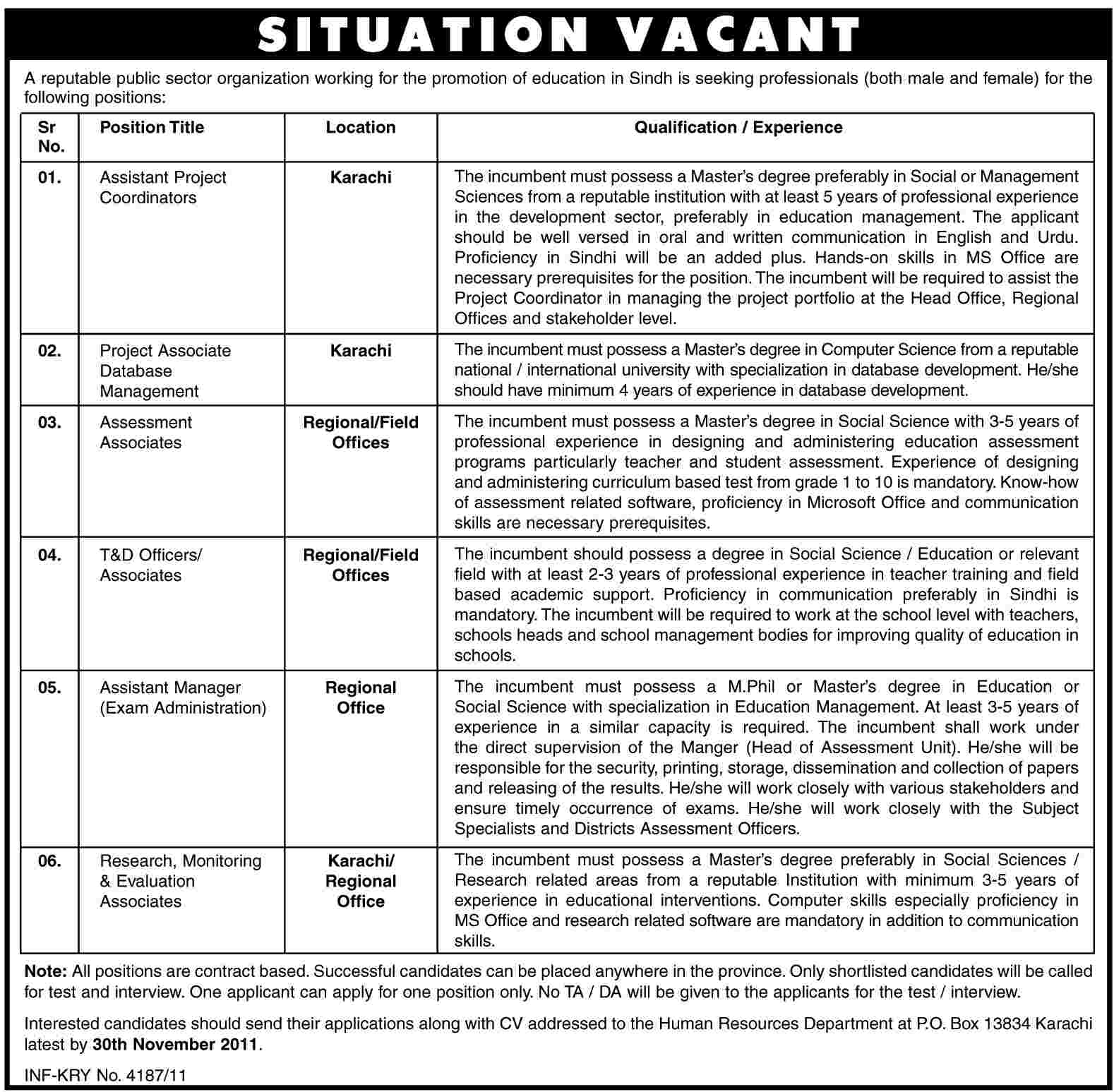 Jobs in Public Sector Organization