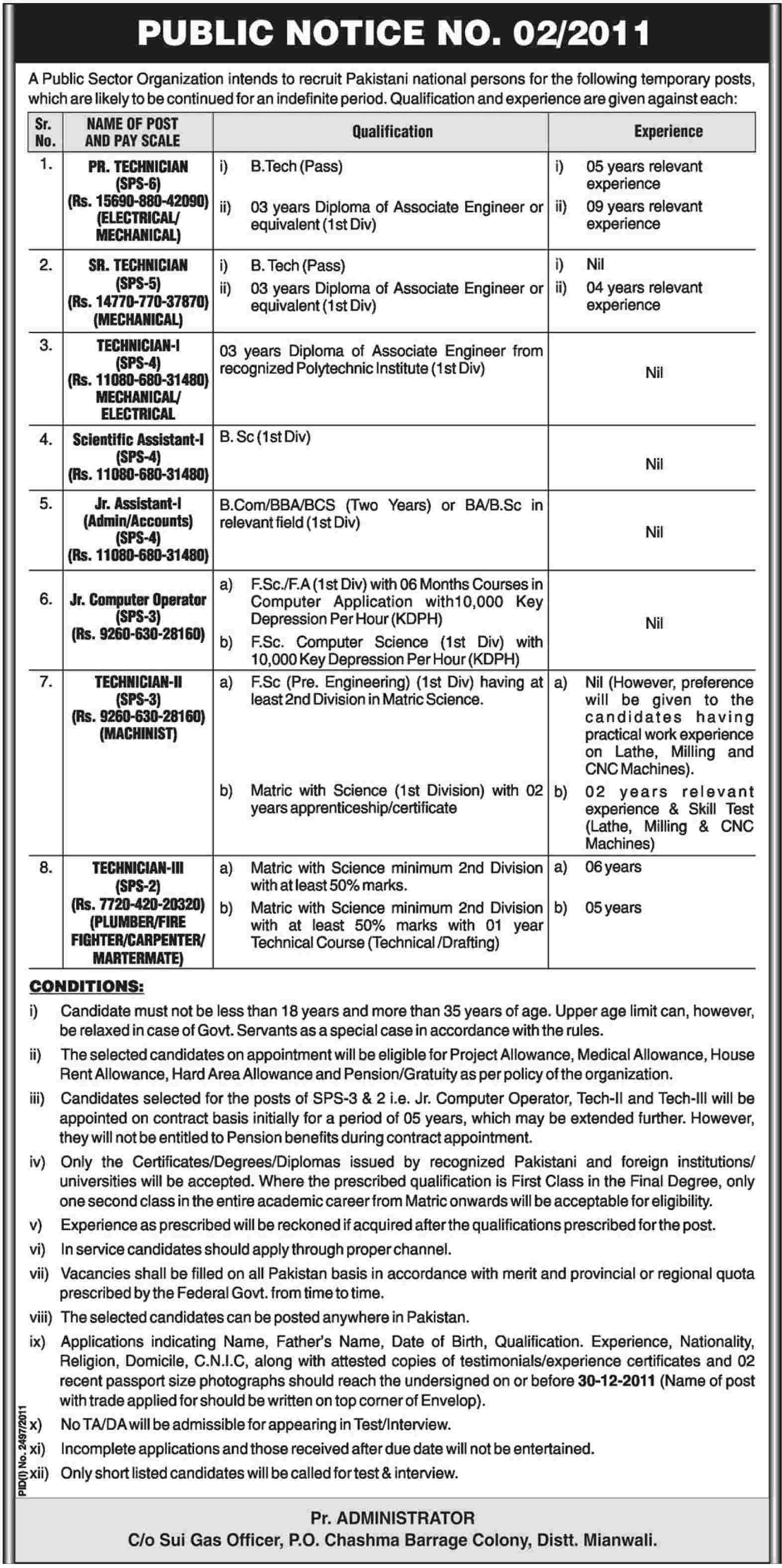 Public Sector Organization Jobs Opportunity