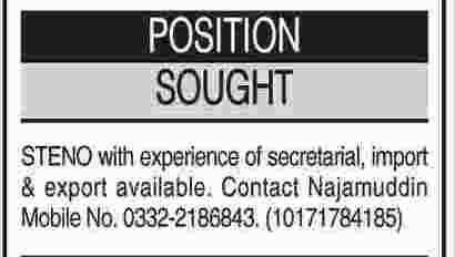 Misc. Jobs in Dawn Classified