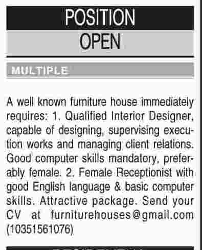 Misc. Jobs in Dawn Classified