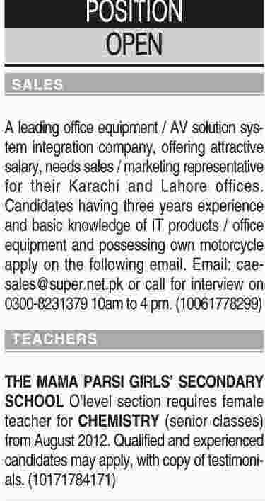 Misc. Jobs in Dawn Classified