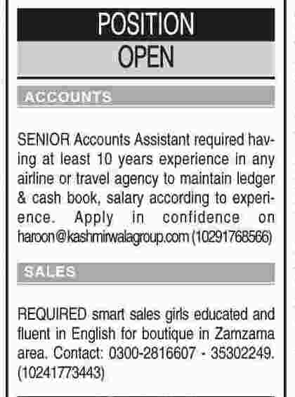 Misc. Jobs in Dawn Classified