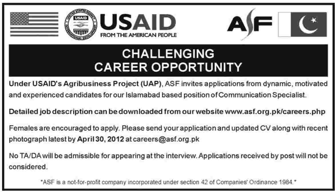 USAID's Agribusiness Project (UAP) Jobs