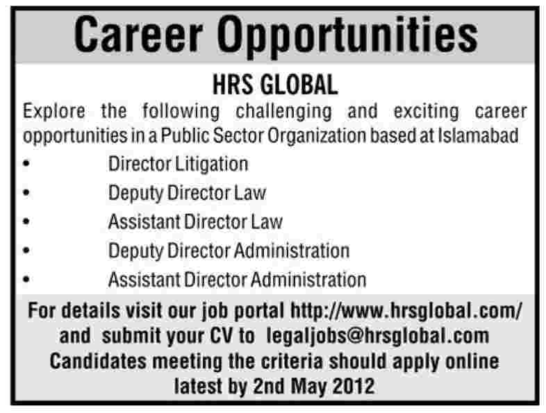 HRS Global (Govt. Jobs) Requires Staff
